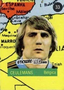 Sticker Ceulemans - Euro 84 n. 33 - Mabilgrafica