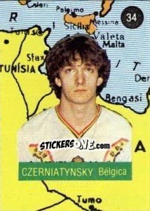 Sticker Czerniatynsky - Euro 84 n. 34 - Mabilgrafica