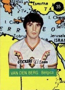 Cromo Van Den Berg - Euro 84 n. 35 - Mabilgrafica