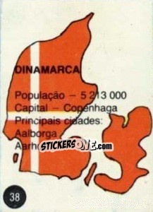 Sticker Bandeira - Euro 84 n. 38 - Mabilgrafica