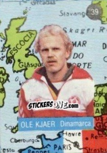 Figurina Ole Kjaer - Euro 84 - Mabilgrafica