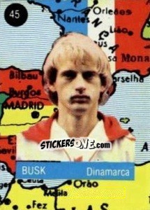 Cromo Busk - Euro 84 - Mabilgrafica