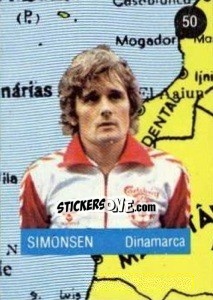 Sticker Simonsen - Euro 84 n. 50 - Mabilgrafica