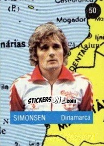 Figurina Simonsen - Euro 84 - Mabilgrafica