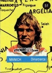 Figurina Manich - Euro 84 n. 51 - Mabilgrafica