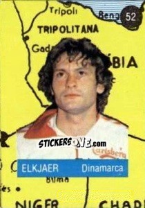 Figurina Elkjaer - Euro 84 n. 52 - Mabilgrafica