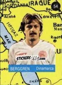 Figurina Berggren - Euro 84 - Mabilgrafica