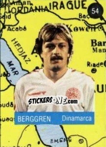 Sticker Berggren - Euro 84 n. 54 - Mabilgrafica