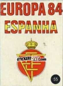 Sticker Insígnia - Euro 84 n. 55 - Mabilgrafica