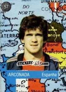 Sticker Arconada - Euro 84 n. 57 - Mabilgrafica