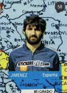 Sticker Jimenez - Euro 84 n. 58 - Mabilgrafica