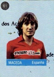 Sticker Maceda - Euro 84 n. 61 - Mabilgrafica