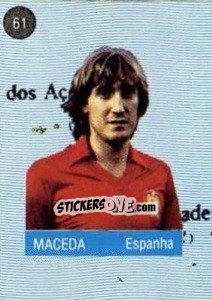 Figurina Maceda - Euro 84 - Mabilgrafica