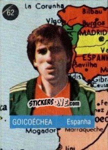 Figurina Goicoechea - Euro 84 n. 62 - Mabilgrafica