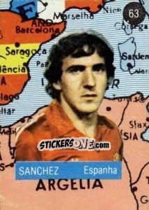 Sticker Sanchez - Euro 84 n. 63 - Mabilgrafica