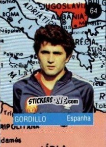 Figurina Gordillo - Euro 84 - Mabilgrafica