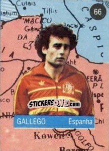 Sticker Gallego - Euro 84 n. 66 - Mabilgrafica