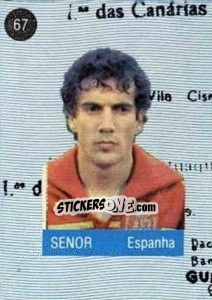 Sticker Senor - Euro 84 n. 67 - Mabilgrafica