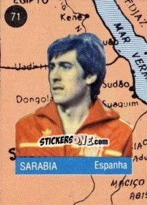 Cromo Sarabia - Euro 84 - Mabilgrafica