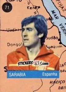 Cromo Sarabia - Euro 84 n. 71 - Mabilgrafica