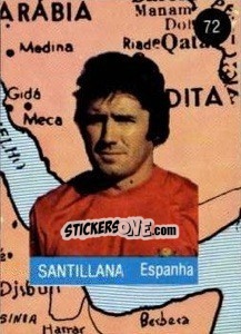 Cromo Santillana - Euro 84 - Mabilgrafica