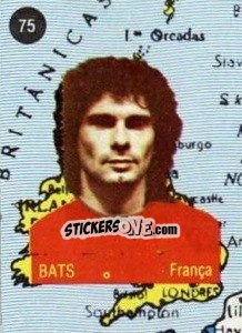 Sticker Bats - Euro 84 n. 75 - Mabilgrafica