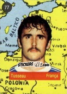 Sticker Tusseau - Euro 84 n. 77 - Mabilgrafica