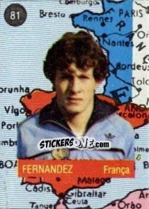 Figurina Fernandez - Euro 84 - Mabilgrafica