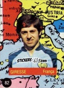 Sticker Giresse - Euro 84 n. 82 - Mabilgrafica