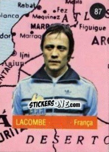 Sticker Lacombe - Euro 84 n. 87 - Mabilgrafica