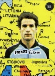 Sticker Stoykovic - Euro 84 n. 95 - Mabilgrafica