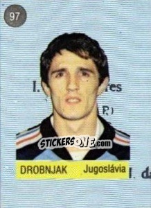 Sticker Drobnjak - Euro 84 n. 97 - Mabilgrafica