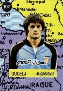 Sticker Gudelj - Euro 84 n. 102 - Mabilgrafica