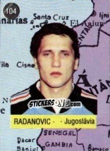 Sticker Radanovic - Euro 84 - Mabilgrafica