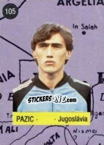 Sticker Pazic - Euro 84 n. 105 - Mabilgrafica