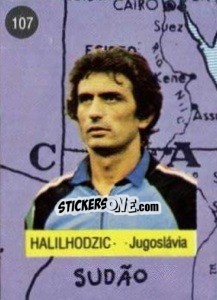 Sticker Halilhodzic - Euro 84 n. 107 - Mabilgrafica