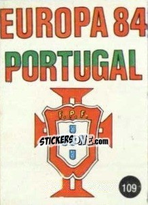 Sticker Insígnia - Euro 84 n. 109 - Mabilgrafica