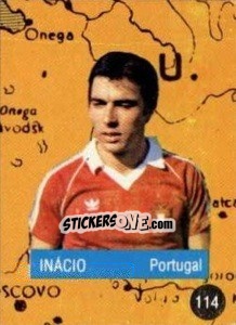 Cromo Inácio - Euro 84 - Mabilgrafica