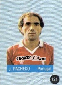 Figurina J. Pacheco - Euro 84 n. 121 - Mabilgrafica