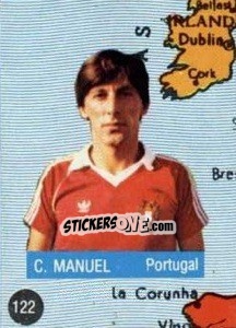 Figurina C. Manuel - Euro 84 - Mabilgrafica
