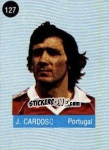 Sticker J. Cardoso - Euro 84 n. 127 - Mabilgrafica