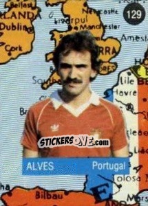 Sticker Alves - Euro 84 n. 129 - Mabilgrafica