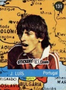 Figurina J. Luis - Euro 84 n. 131 - Mabilgrafica