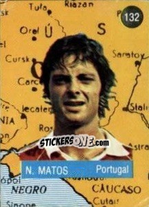 Figurina N. Matos - Euro 84 n. 132 - Mabilgrafica