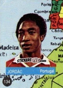 Cromo Jordão - Euro 84 - Mabilgrafica