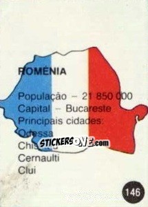 Cromo Bandeira - Euro 84 n. 146 - Mabilgrafica