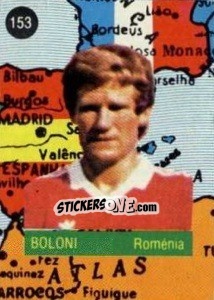 Sticker Boloni - Euro 84 n. 153 - Mabilgrafica