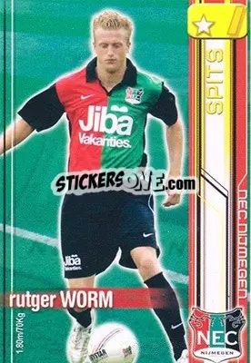Sticker Rutger Worm - All Stars Eredivisie 2007-2008 n. 159 - Magicboxint