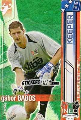 Sticker Gábor Babos - All Stars Eredivisie 2007-2008 - Magicboxint