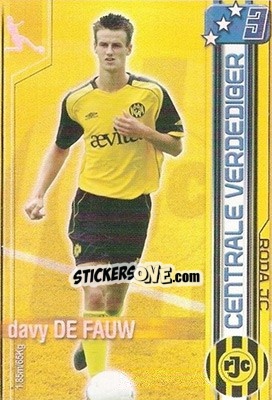 Sticker Davy de Fauw - All Stars Eredivisie 2007-2008 - Magicboxint